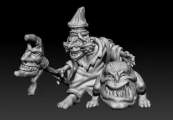 Mushroom Shaman with pet Bouncer