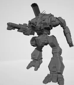 MWO Style Peacekeeper PKP-1A for BattleTech Tabletop