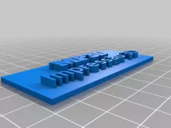 My Customized Text Plate 1