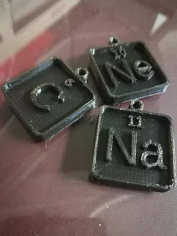 Periodic Table Elements Keyrings