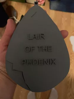 Phoenix Egg wall plate