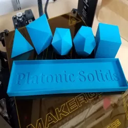 Platonic Solids with Tray