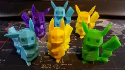 Posable Low-poly Pikachu