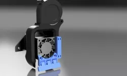 Rotary plate for LED strip on 40mm hotend fan