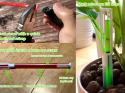 Self-watering planter indicator