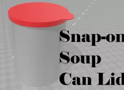 Snap-on Soup Can Lid