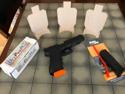 Standing USPSA Dry Fire Target 1/5 Scale