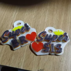 Super BRO Super SIS Keychain!! for raksha bandhan or birthday
