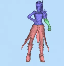 Symmetra demon (Dragon) skin cuted and fixed for print