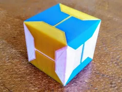 The Expanding Box puzzle (6 identical -easy to print- pieces)