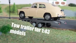 Tow Trailer for 1:43 models/cars.