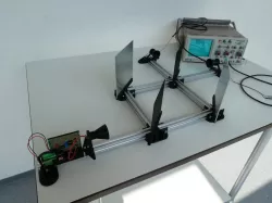 Ultrasonic experiments 7: Mach-Zehnder-Interferometer