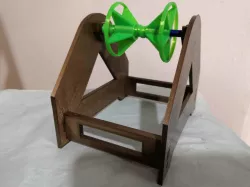 Very stable table filament spool holder fully printed with swivel pin, universal size, mountable. For TRONXY, ANET and many other 3D printers.