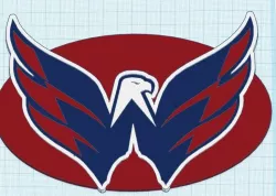 Washington Capitals Eagle Logo Multi Color MMU
