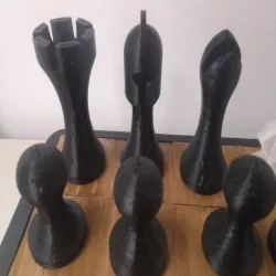 Weighted Chessmen, Simplified Staunton Style
