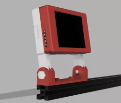 2020 RPi 3b 3.5" touchscreen mount for Octoprint-TFT/TouchUI/Repetier Server - fits Prusa Bear, Creality, Geeetech, Adimlab