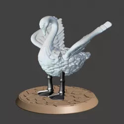 28mm Battle Swan. Halfling Mount