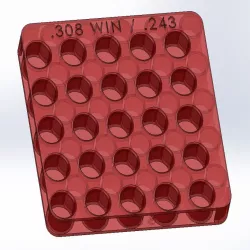 308-243-223 Reloading Rifle Cartridge Tray