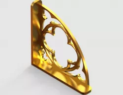 90 Degree Gothic L-Bracket Shelf Support