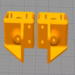 Adjustable external XY motor mounts