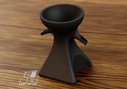 Aeropress pouring stand for two cups