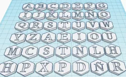 Alphabet hexagon