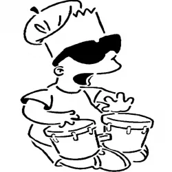 Bart Simpson stencil