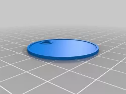 Blank Round Dog Tag