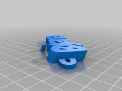 Bojana Personalized 3D Printed Keychain