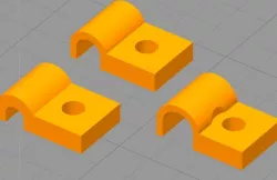 Cable clips for 10 x 10 system
