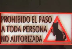 CARTEL NO PASAR