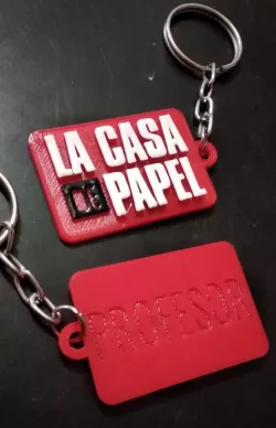 Casa de Papel llavero keychain