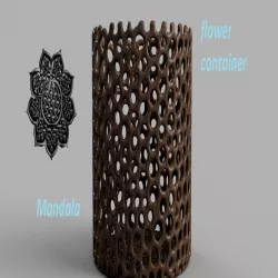 Celtic mandala flower container