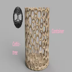 Celtic tree of life container