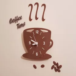 Coffee Time Kitchen Clock
