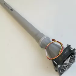 Computer fan blower duct