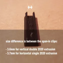 Cover linear rail v-slot 2020 extrusion (Ender, Geeetech)