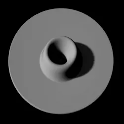 Cygnus X-1 accretion disk scaled one in ten million