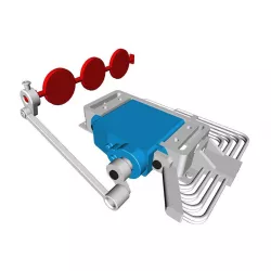 DDW 1/10 RC OHV V8 H Supercharger Lever Throttle