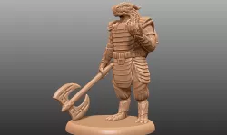 Dragonborn Eldritch Knight - Tabletop Miniature
