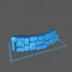 Dungeonsticks Cobblestone Wall Round -  Remix