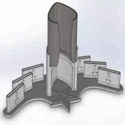 Epic guitar pick dispenser and altar for Dunlop Jazz III style picks