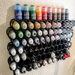 Expandable Vallejo/Scale75/Army Painter Wall Mount Paint Rack