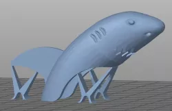 Finger shark, one block