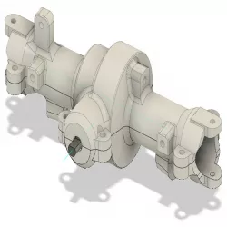 front axle with HSP 02024 differential