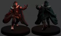 Halfling Warlock Miniature