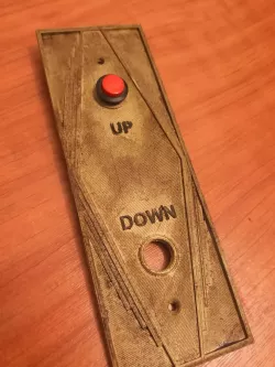 Halloween art deco elevator panel