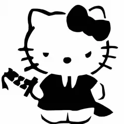 Hello Kitty stencil