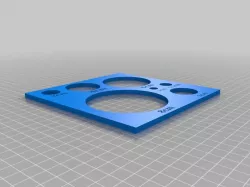 Hole stencil for different size holes