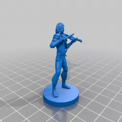 Human Bard Playing Fiddle